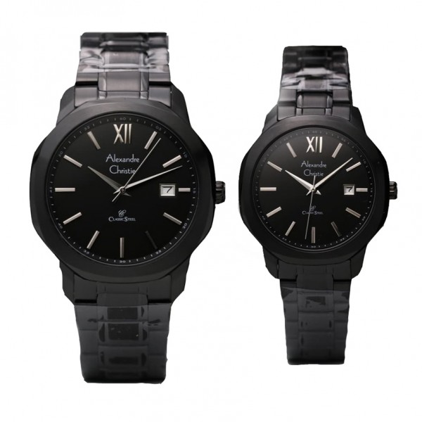 Alexandre Christie AC 8619 Full Black Couple